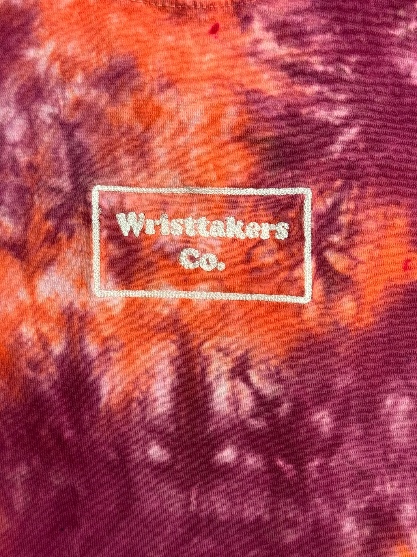 Wristtakers Co. Box Logo 1 of 1 (Burgundy & Orange)