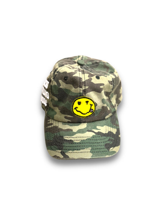 Smiley Face Camo Dad Hat